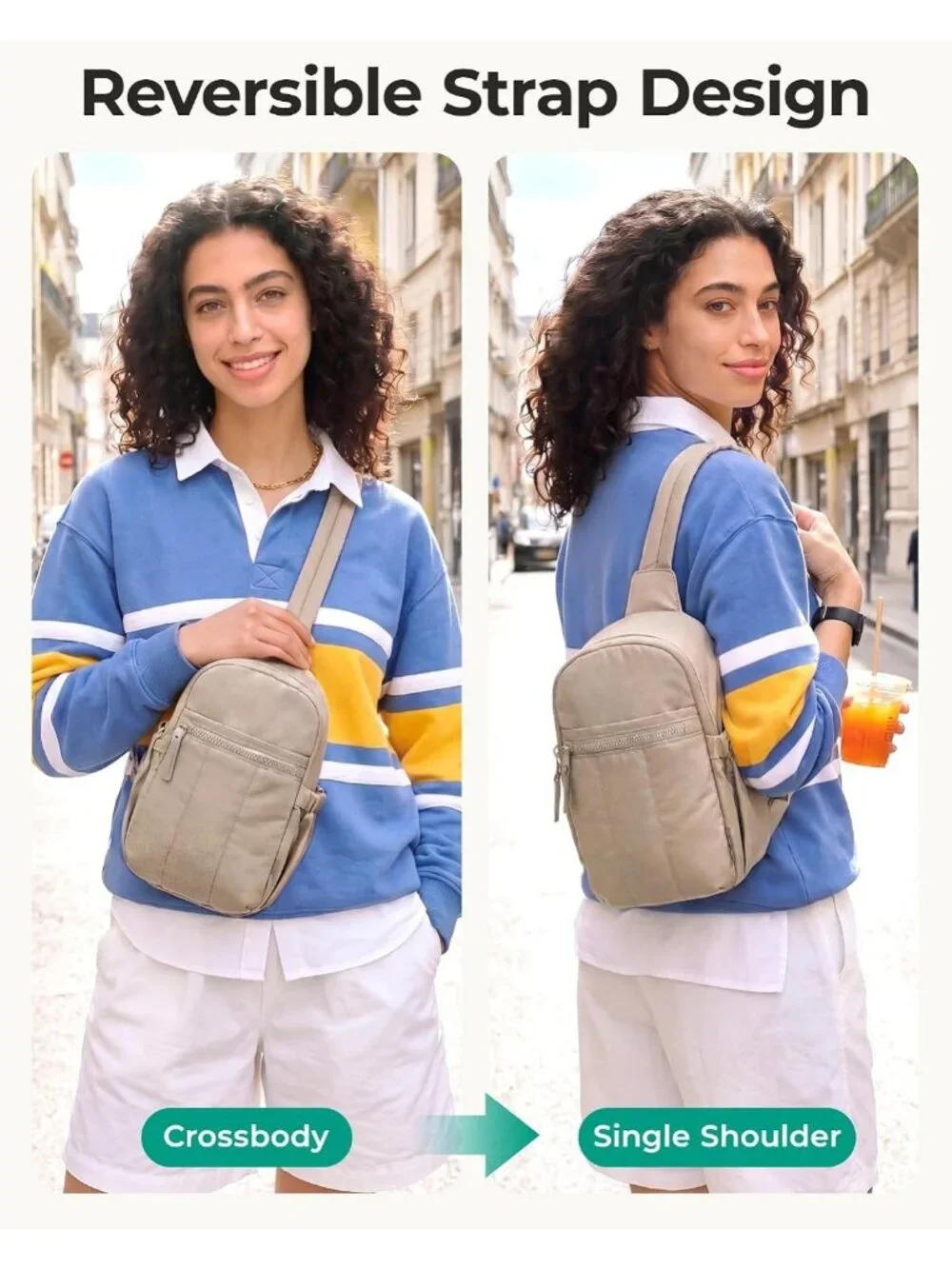 Quilted Puffer Crossbody Bag for Women | Small Sling Fanny Pack & Travel Purse